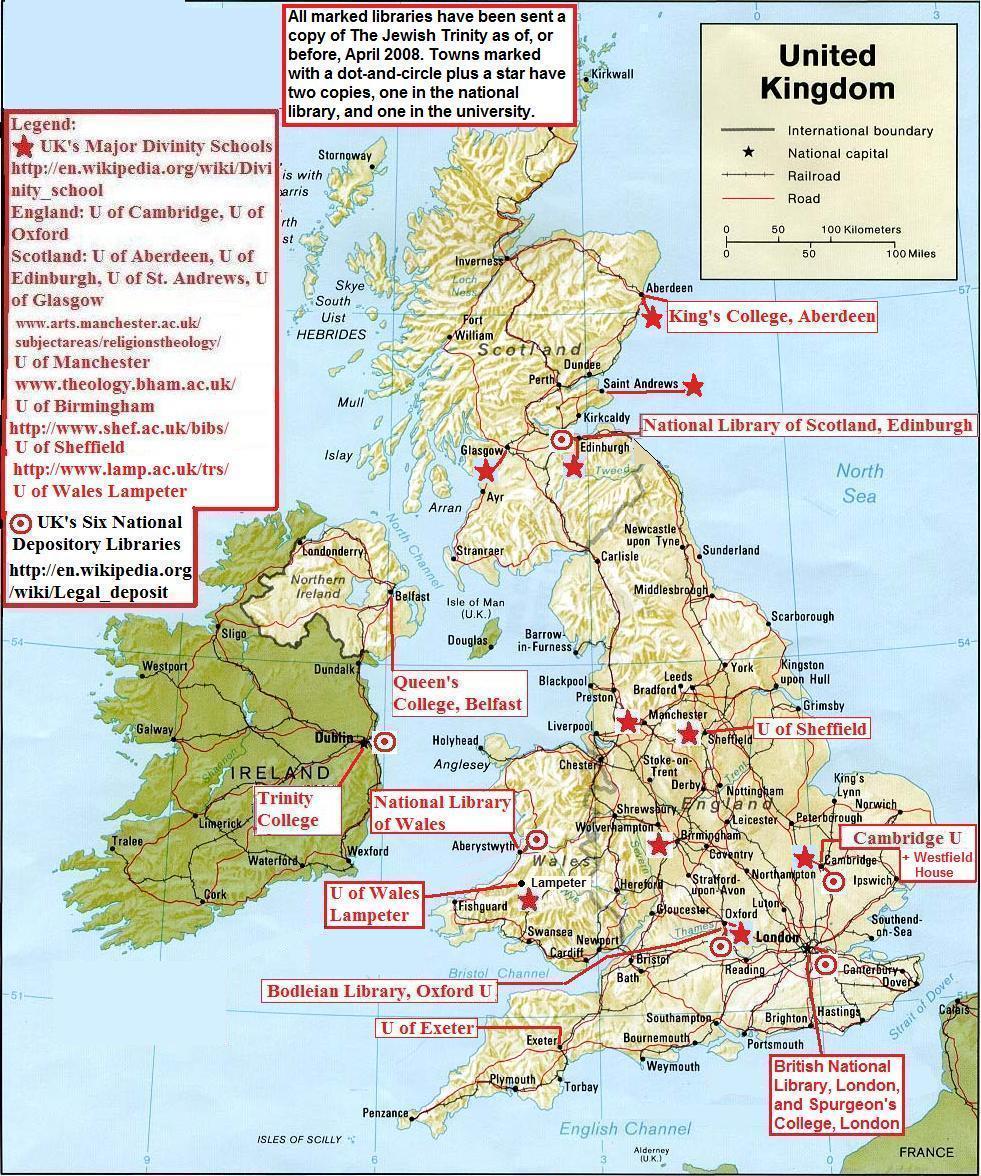 uk labelled map